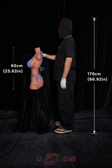 Yadira 60 cm E-Körbchen Climax 662# Ultraleichte Serie Silikon Torso Liebespuppen Mit Gelbrüsten