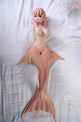 Mermaid M23-Kopf Dolls Castle Silikon kleine Sexpuppen Mit beweglichen Augen