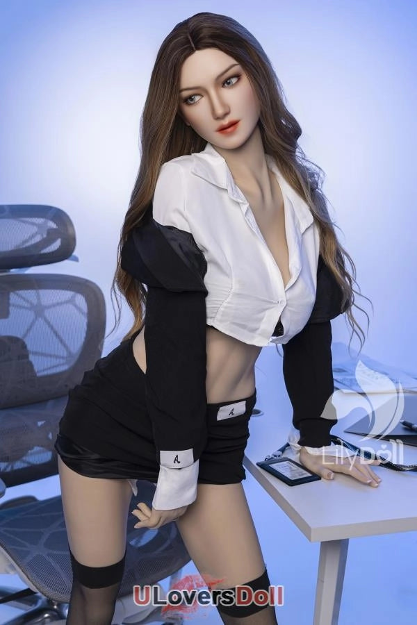 Selene-A - 168cm F-Cup LH033A-A Natur Silikonkopf TPE-K?rper Lilydoll Liebespuppe LilyDoll LD004