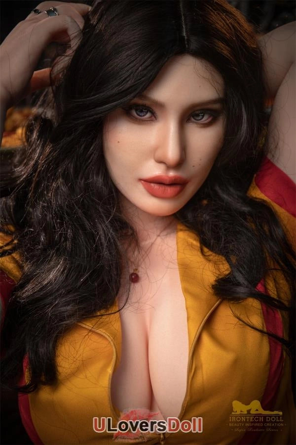 Jolie - 164cm E-Cup Nr.S19 Kopf Anmutige Verführung Silikonpuppe Irontech Doll Irontech Silikon Doll SD671601