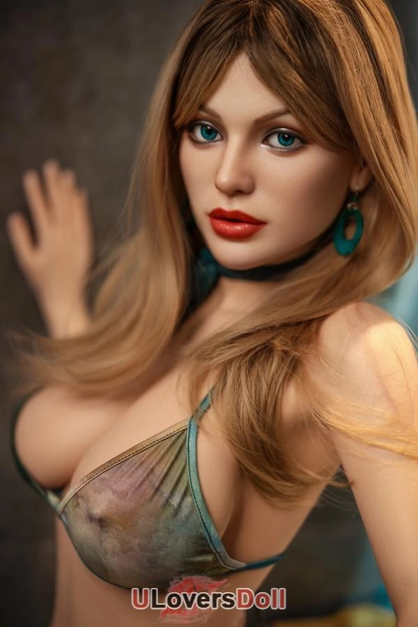 Magali - 168cm-B F-Cup Nr.469 Kopf Silikon Liebespuppen Orange In Sex Doll Orange in SD812801