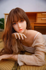 Sofort Lieferbar Emilia Sexpuppe #152 mit braunem Haar und lila Augen DL Doll CDL610401E-1-CDL610401E-2