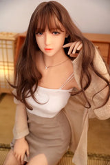 Sofort Lieferbar Emilia Sexpuppe #152 mit braunem Haar und lila Augen DL Doll CDL610401E-1-CDL610401E-2